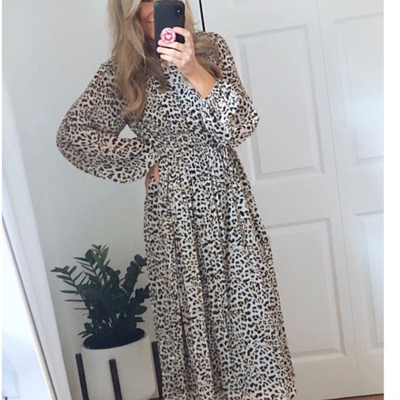Banana Republic  Cheeta print maxi dress, XS, DH111 - Picture 3 of 6